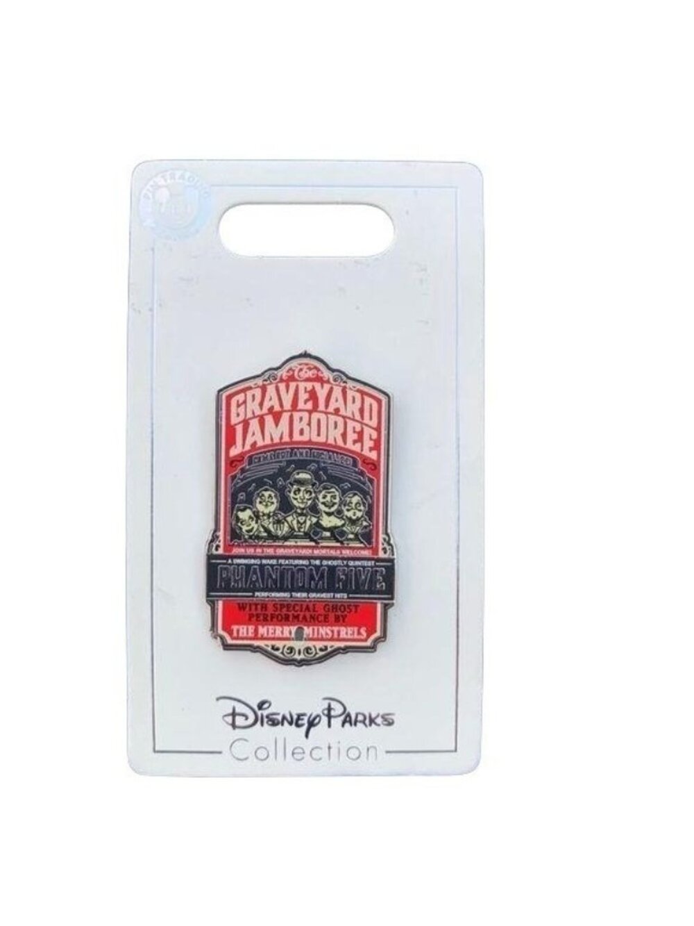 Disney Parks Haunted Mansion Graveyard Jamboree Phantom Five Ghosts Busts Pin